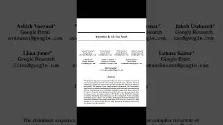 Attention Is All You Need - Two Minute Papers #technology #programming  #transformers #language