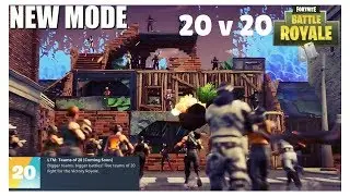 NEW GAME MODE: Teams of 20 - Fortnite Battle Royale gameplay