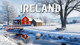 IRELAND WINTER 4K❄️ Misty Scenery, Cozy Villages & Timeless Castles with Peaceful Music