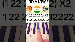 India Meme Piano - EASY Tutorial