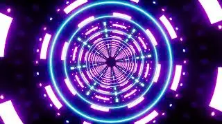 6 Hours 4K UHD Disco Tunnel Vortex Infinite Glow | Background Party