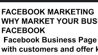 FACEBOOK MARKETING #facebook #facebookmarketing #education #digitalmarketing