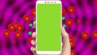 green screen mobile frame background