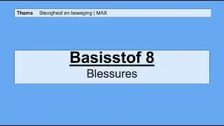 VMBO HAVO 1 | Stevigheid en beweging | 8.  Blessures | 8e editie | MAX