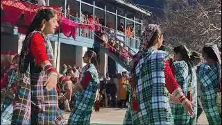 Paddari Song by artists of Paddari Lok Kala Manch   during republic day 2025 at Govt HSS Paddar