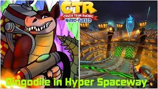 Crash Team Racing Nitro-Fueled: Dingodile in Hyper Spaceway