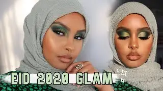 EID 2020 MAKEUP TUTORIAL 💚(BOLD GREEN EYES) | Jasmine Egal