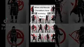 When did Naruto Charakters have birthday Part 1.