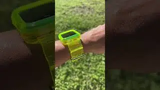 Trendy Transparent Neon Green Smartwatch Band#smartwatch #techstyle #neongreen