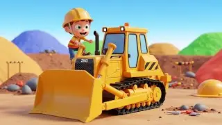 Big Construction Trucks ABC Song for Kids | ABC & Vehicle Learning Song, Nursery Rhymes & Baby Songs