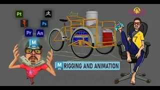 Cargo Bike Rigging,  Autodesk Maya,  Rigging Reels