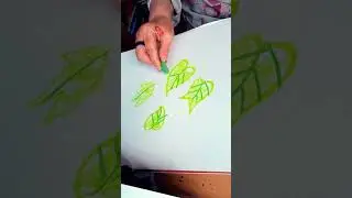 CHALK PASTEL LEAVES #art #chalkpastel