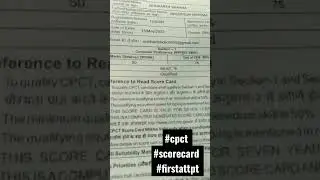 cpct scorecard  #cpct2022 #firstattempt