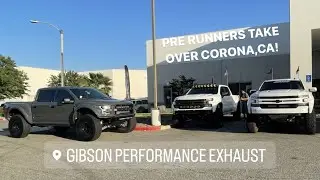 PRE RUNNER MEET AT GIBSON PERFORMANCE EXHAUST