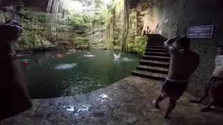 IkKil Cenote Swimming