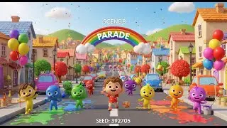Color Town Song | Learn Colors for Kids | Fun Educational Nursery Rhymes & Songs for Children