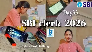 Sbi clerk preparation for 2026(Banking exams) #day33#sbiclerk#sbipo#ibpspo
