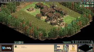 Voobly AOE2 1.6: Forest Prison, Portuguese vs Tatars
