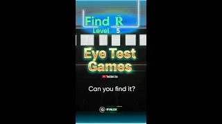 Eye Test Live №22 &ndash; Find  ℟  (VERY Hard Level 4) Find The ODD ONE OUT