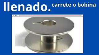 Como llenar  carrete o bobina  maquina recta ind...🧵🧵