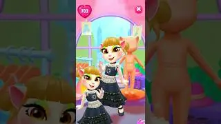 black 🖤 outfit makeover MY talking Angela 2 #shorts #trending #mytalkingangela2 #viral