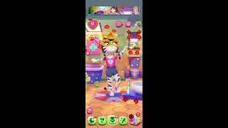 Talking Angela Cat Playing 🎮💫 #shorts #funny