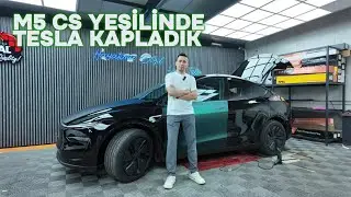 M5 CS RENGİNDE TESLA J&Uuml;NİPER KAPLADIK - T&Uuml;M DETAYLARI İLE PPF KAPLAMA İŞLEMLERİ