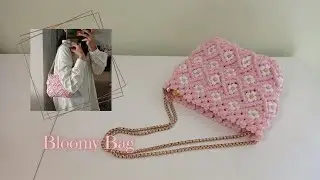Macrame Bloomy Bag || How to reuse the leftover rope on macrame project || Macrame tutorial