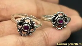 Silver Antique Bichhiya Design #viralvideo #gauravjewellers #silverjewllery #bichhiya #himanshuverma