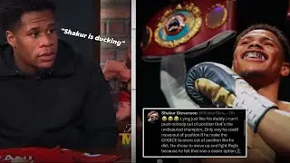 Devin Haney on Shakur Stevenson rejecting his offer and doing publicity stunt. Shakur Response back