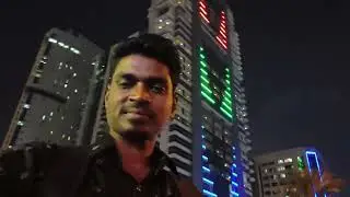 Me at Beautiful Building Lights Sharjah City 😍👌❤️