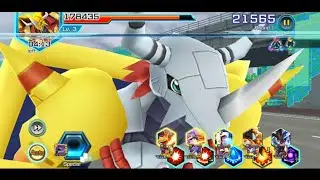 Deft War Greymon Skill.: Digimon Rearise