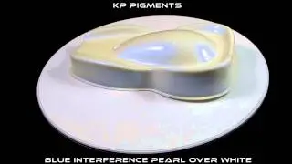 KP Pigments Blue Interference Pearl over a White PlastiDip Basecoat