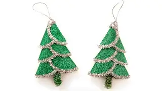 Foam Christmas tree Decorations Simple way | Christmas Ornaments | Ёлка из фоамирана