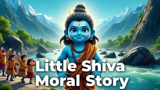 Little Shiva Moral Story for Kids | Respect Nature & Water | #story#god #shiva #nature #river #kids