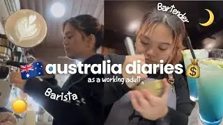 Australia Diaries | Working 2 Jobs at 20 to Save Money for University (cafe/restaurant)