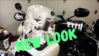 I 3M wrapped my Harley windshield!!! Looks way better