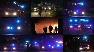 [Pre-Arrival] Veel brandweer HVZ Waasland met spoed naar een zware stalbrand in Tielrode!