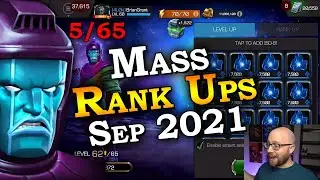 Mass Rank Ups - September 2021 - Goal Complete? | Marvel Contest of Champions