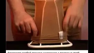 Надевание mediven ulcer kit с помощью medi Hospital Buttler