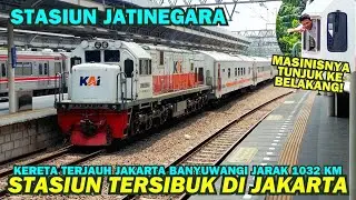 KERETA TERJAUH JAKARTA BANYUWANGI! Ramainya Aktivitas Kereta Api Siang Stasiun Jatinegara Jakarta
