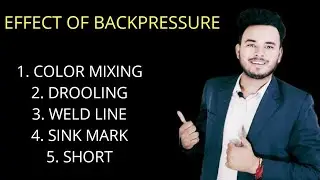 BACKPRESSURE EFFECT IN INJECTION MOLDING MACHINE
