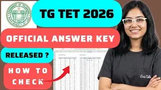 tg tet response sheet 2026 | telangana tet response sheet 2026