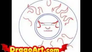 How to draw a Celtic sun, step by step