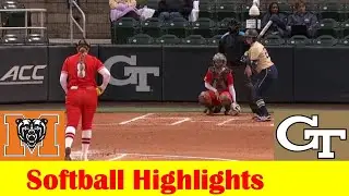 Mercer vs Georgia Tech Softball Game Highlights, Feb 28 2024