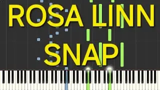 rosa linn~snap(rallentato-slow)=piano facile easy tutorial