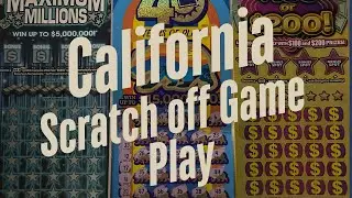 California Scratch Off Game Play #scratchers #scratchofftickets #lottery