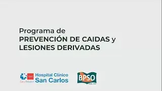 EJERCICIOS PROGRAMA DE PREVENCIÓN DE CAIDAS Y LESIONES DERIVADAS