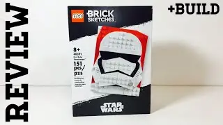 LEGO Star Wars Brick Sketches First Order Stormtrooper Review! +Build