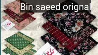 Bin Saeed Lawn Collection 2026 | Bin Saeed Original | Summer Lawn Collection